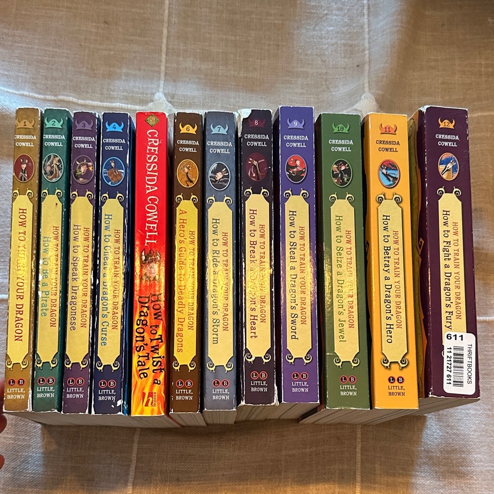 Books 1-12 of the How to Train Your Dragon Series by Cressida Cowell